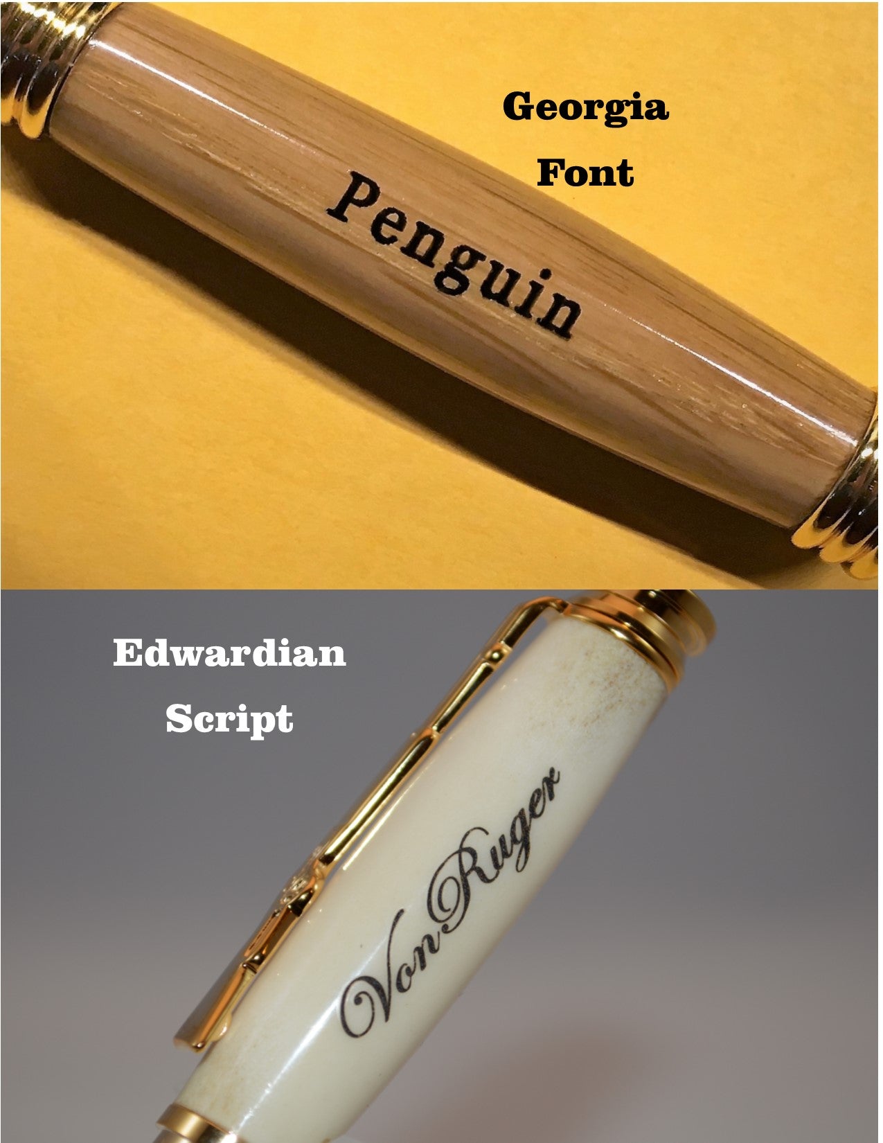 Deer Antler Twist Pen with Gunmetal and Chrome Finish