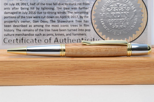 Handcrafted Pen Made With Wood From The Shawshank Tree