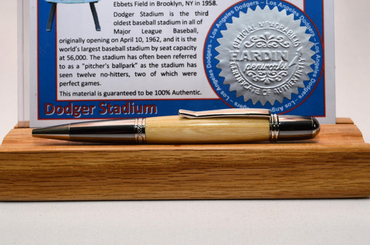 Handcrafted Pen Made From A LA Dodgers Dodger Field Wooden Stadium Seat