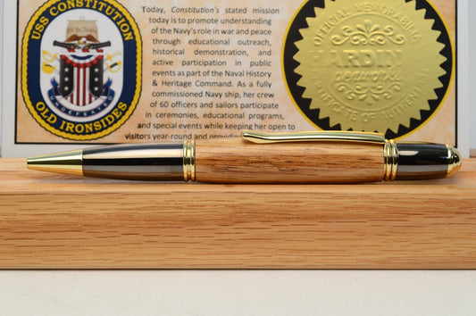 Handcrafted USS Constitution, Old Ironsides Twist Pen