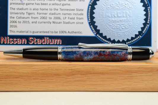 Handcrafted Pen Made From Tennessee Titans Nissan Stadium Plastic Stadium Seats