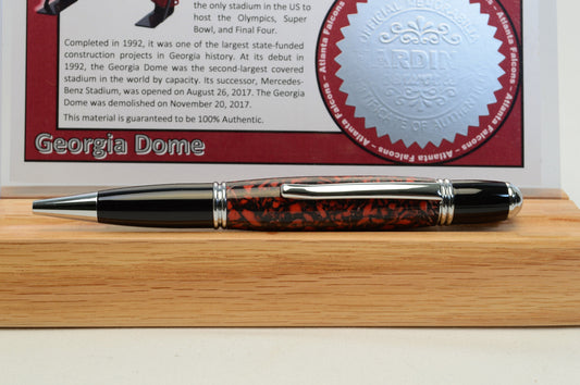 Handcrafted Pen Made From Atlanta Falcons and Atlanta Hawks Georgia Dome Plastic Seats