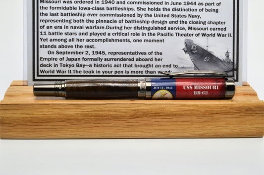 USS Missouri Battleship Rollerball Pen