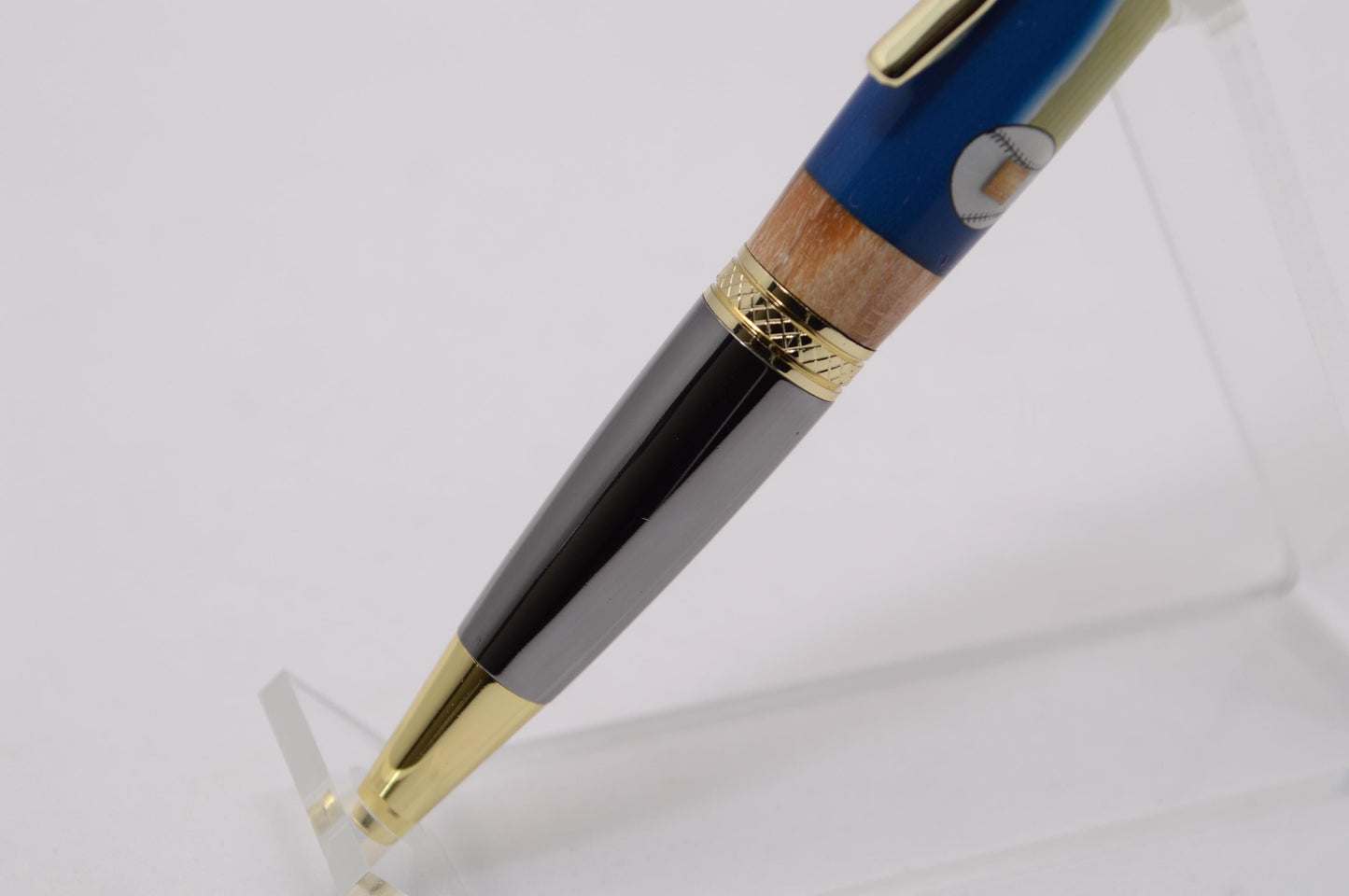 Handcrafted Pen Made From Babe Ruth Game Used Jersey, Bat, and Stadium Seat Wood From Yankees Stadium