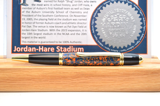 Handcrafted Pen Made From The Plastic Stadium Seats of Jordan-Hare Stadium