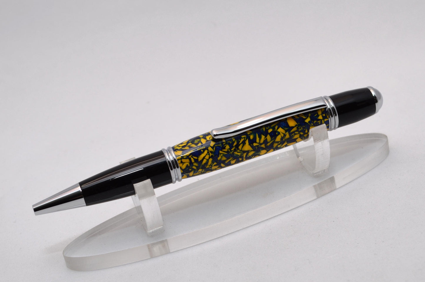 Handcrafted Twist Pen Made From the Plastic Seats of University of Pittsburg Heinz Field