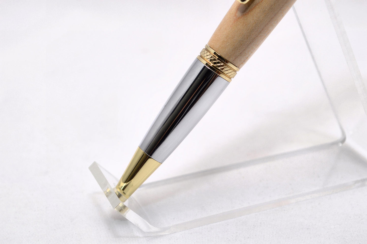 Handcrafted Twist Pen Made From the Wooden Basketball Floor of Hilton Coliseum - Iowa State University