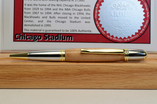 Handcrafted Pen Made From Chicago Bulls Chicago Stadium Wooden Basketball Floor