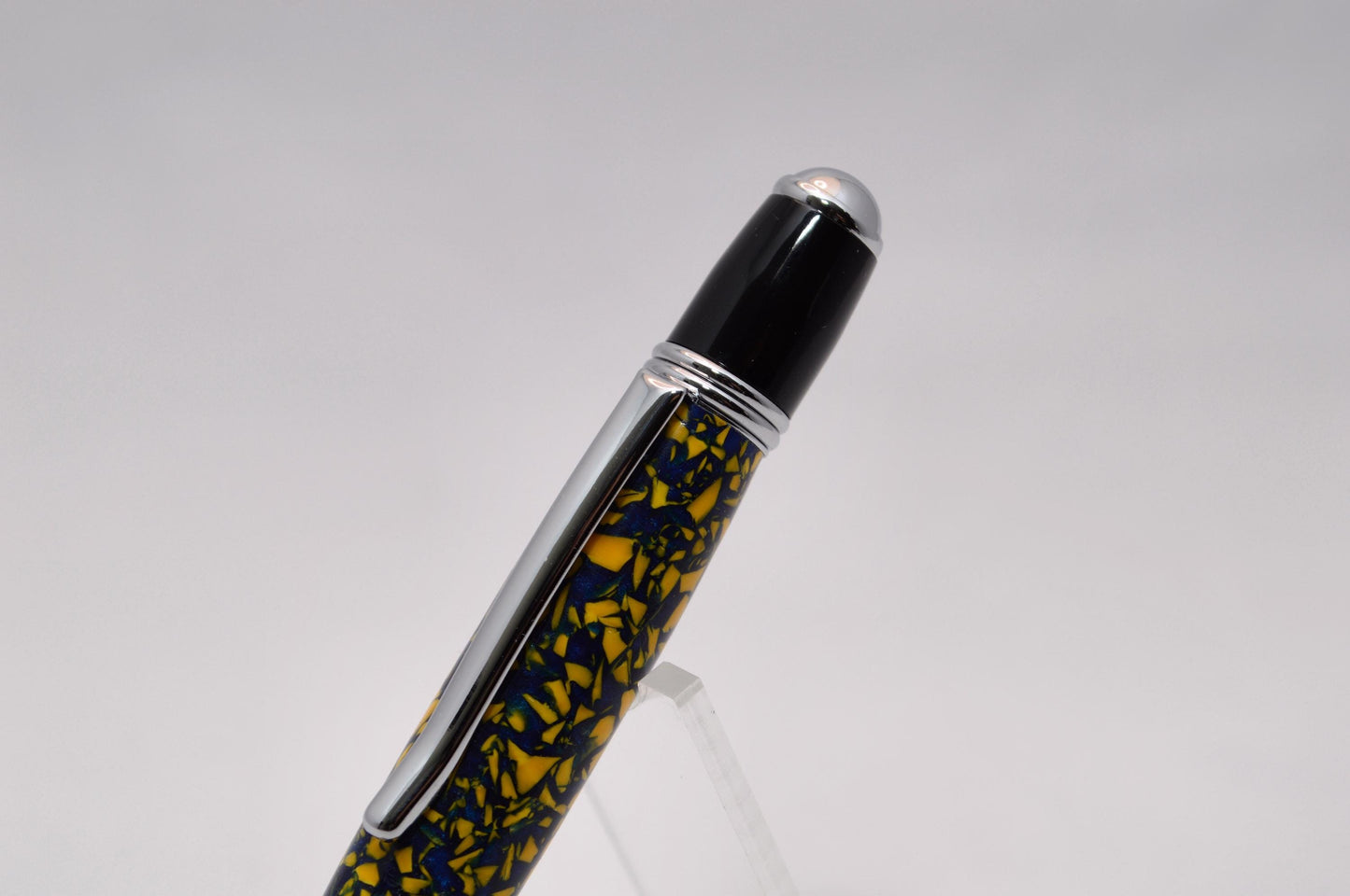 Handcrafted Twist Pen Made From the Plastic Seats of University of Pittsburg Heinz Field