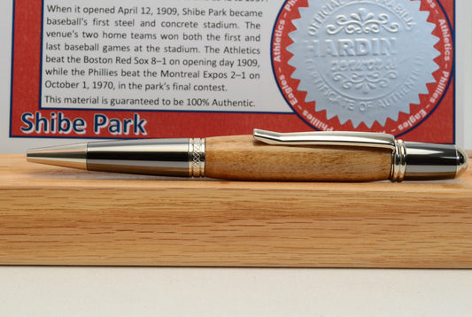 Handcrafted Pen Made From Philadelphia Eagles' and Phillies' Shibe Park Wooden Stadium Seat