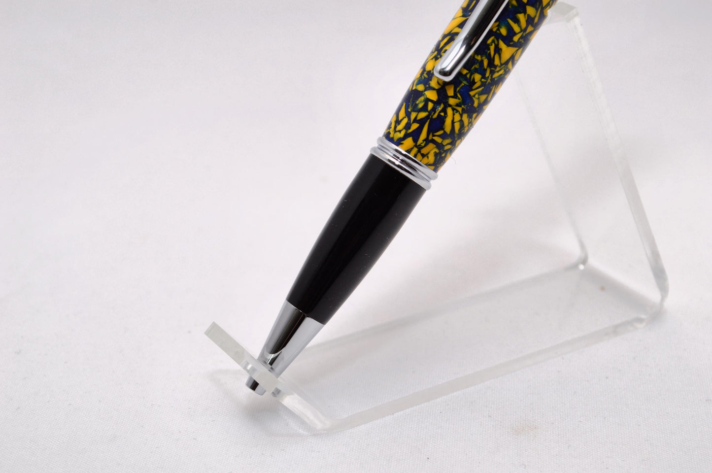 Handcrafted Twist Pen Made From the Plastic Seats of University of Pittsburg Heinz Field