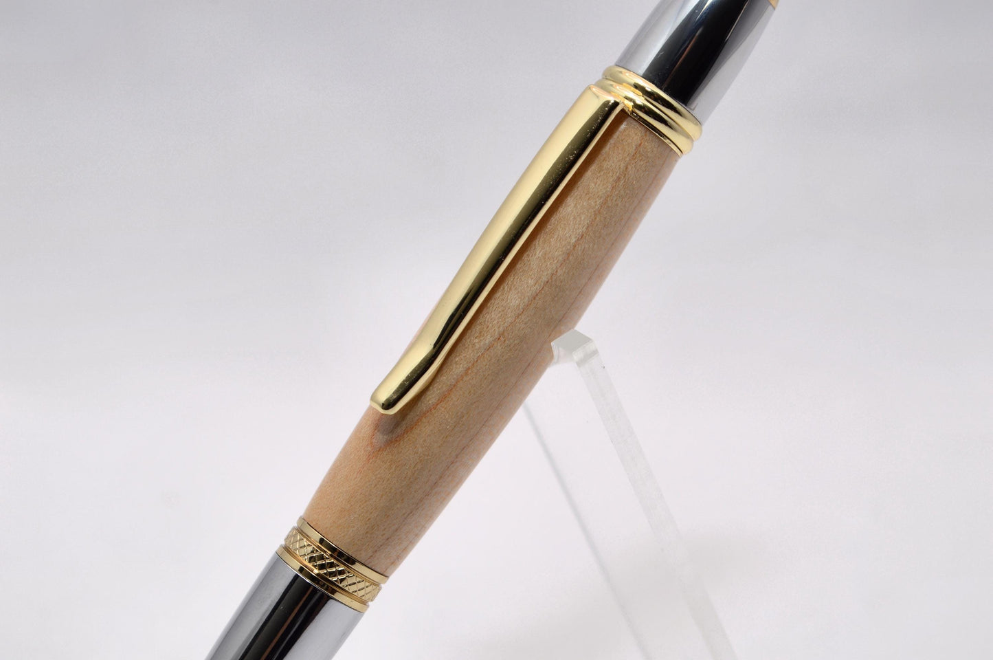 Handcrafted Twist Pen Made From the Wooden Basketball Floor of Hilton Coliseum - Iowa State University