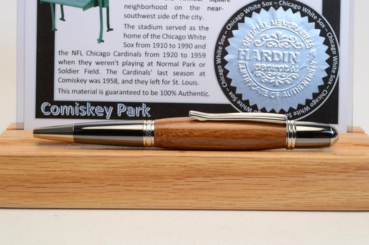 Handcrafted Pen Made From Chicago White Sox Comiskey Park Wooden Seats