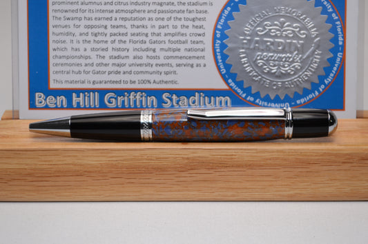 Handcrafted Twist Pen Made From The Plastic Seats of Ben Hill Griffin Stadium University of Florida