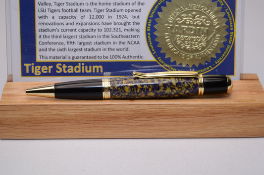 Handcrafted Pen Made From LSU Tiger Stadium Plastic Stadium Seats