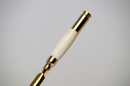 Deer Antler Bullet Letter Opener in Gold Finish