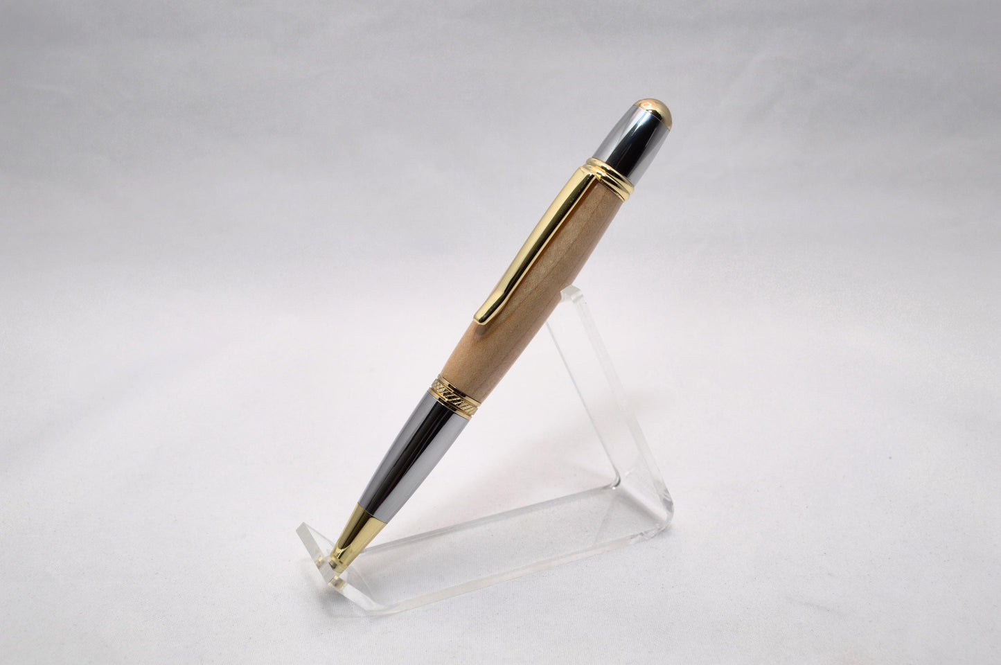 Handcrafted Twist Pen Made From the Wooden Basketball Floor of Hilton Coliseum - Iowa State University
