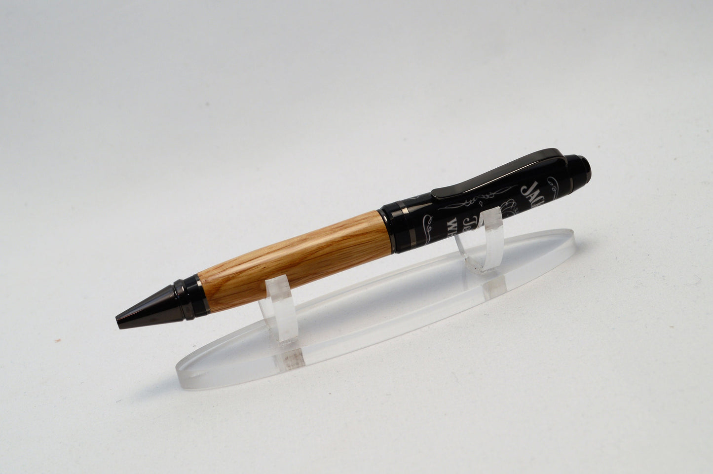 Whiskey Barrel Gunmetal and Black Chrome Twist Pen