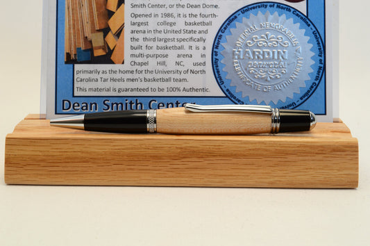 Handcrafted Pen Made From University of North Carolina Dean Smith Center Basketball Court