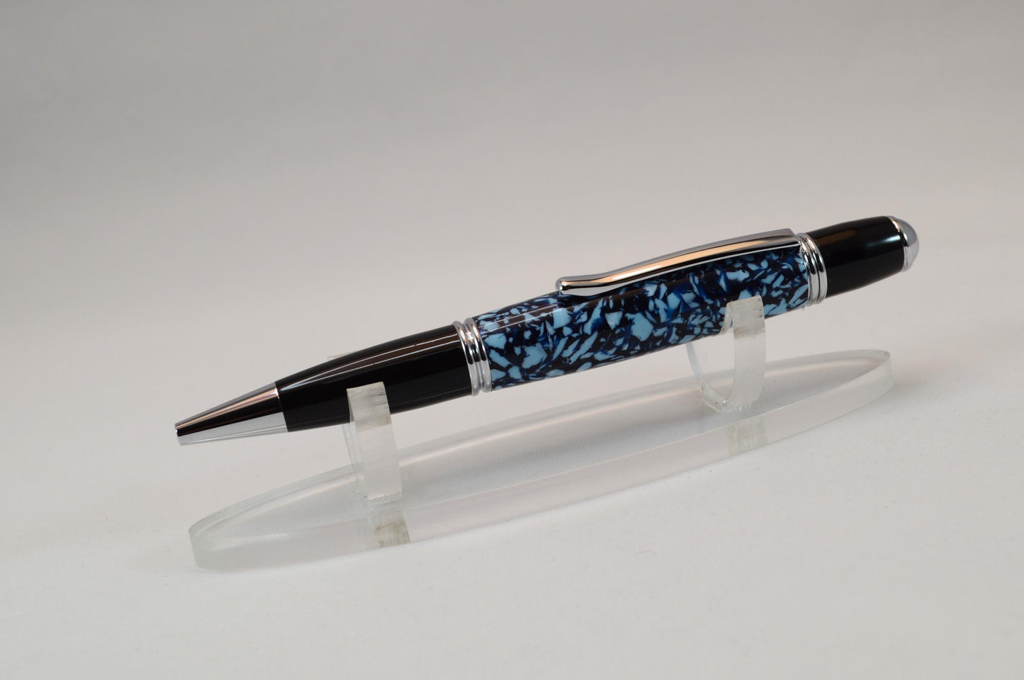 Handcrafted Pen Made From The Plastic Seats of Dean Smith Center University of North Carolina