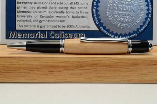 Handcrafted Pen Made From Univ. of Kentucky Memorial Coliseum Wooden Basketball Floor