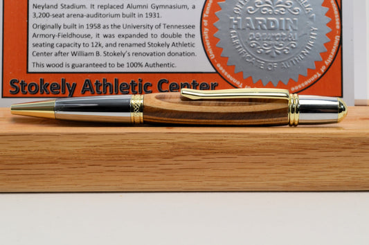 Handcrafted Pen Made From University of Tennessee Stokley Athletic Center Wooden Stadium Seats