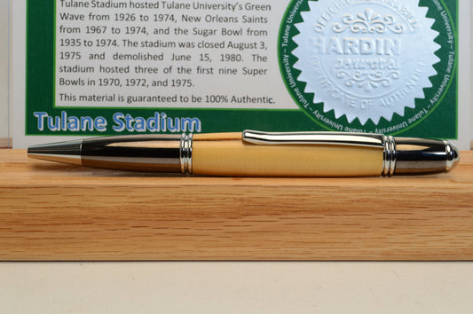 Handcrafted Pen Made From Tulane University Tulane Stadium Wooden Stadium Seat