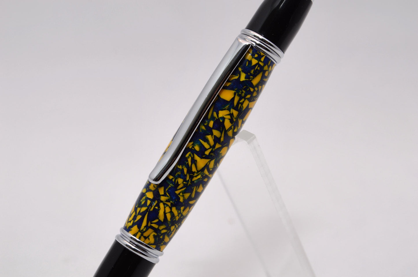 Handcrafted Twist Pen Made From the Plastic Seats of University of Pittsburg Heinz Field