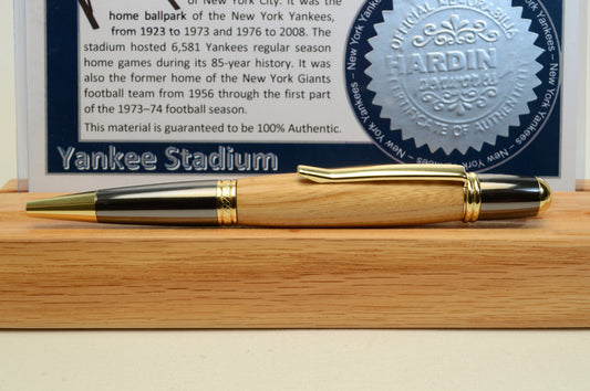 Twist Pen Made from Actual Yankee Stadium Wooden Stadium Seat