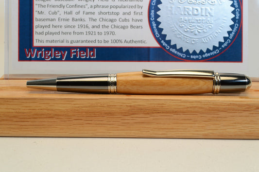 Handcrafted Pen Made From Chicago Cubs Wrigley Field Wooden Bleachers