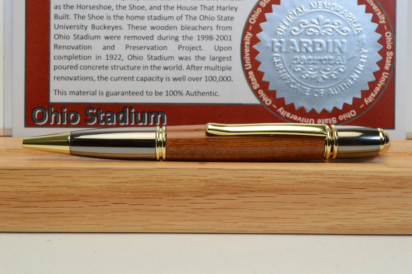 Handcrafted Pen Made From Ohio State Ohio Stadium Wooden Stadium Bleachers