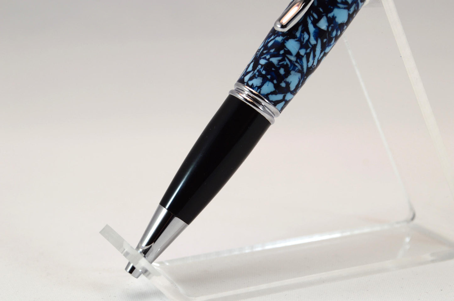 Handcrafted Pen Made From The Plastic Seats of Dean Smith Center University of North Carolina