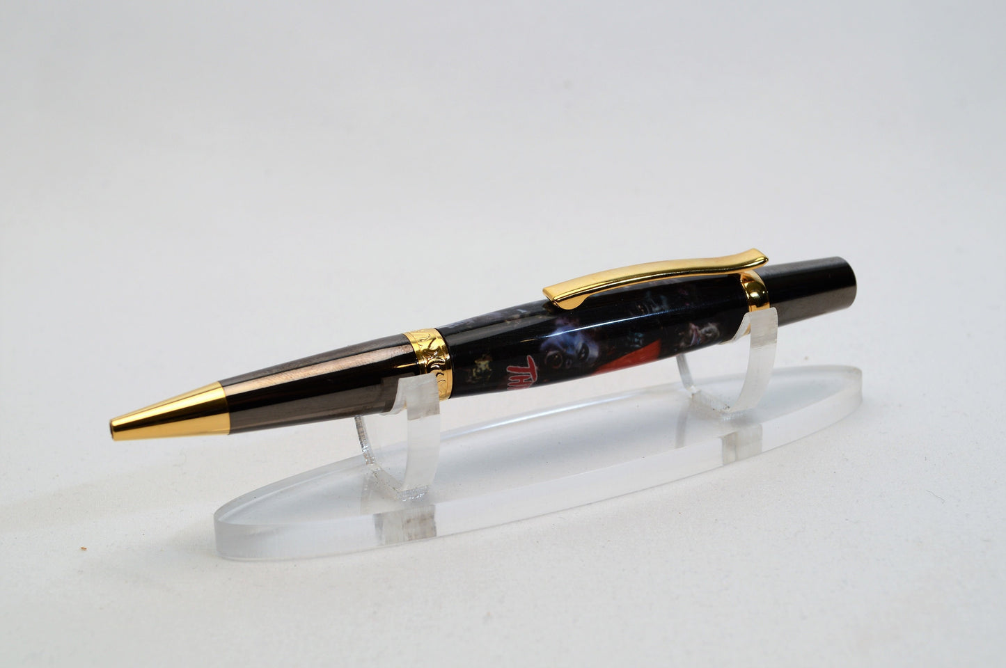 Handcrafted Pen Featuring a Small Piece of Wood From Michael Jackson's Thriller Video House