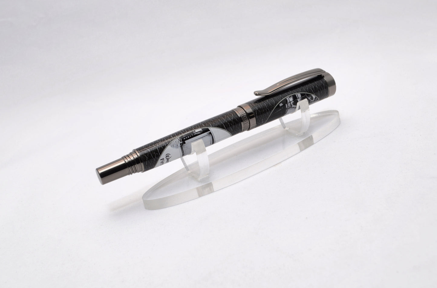 Handcrafted Rollerball Pen Featuring a Small Piece of Wood From Walt Disney's First Garage Studio in Hollywood, CA and Cast in Acrylic.
