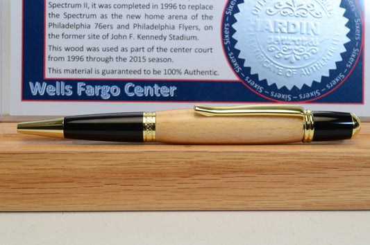 Handcrafted Pen Made From Philadelphia 76ers Wells Fargo Center Wooden Basketball Court
