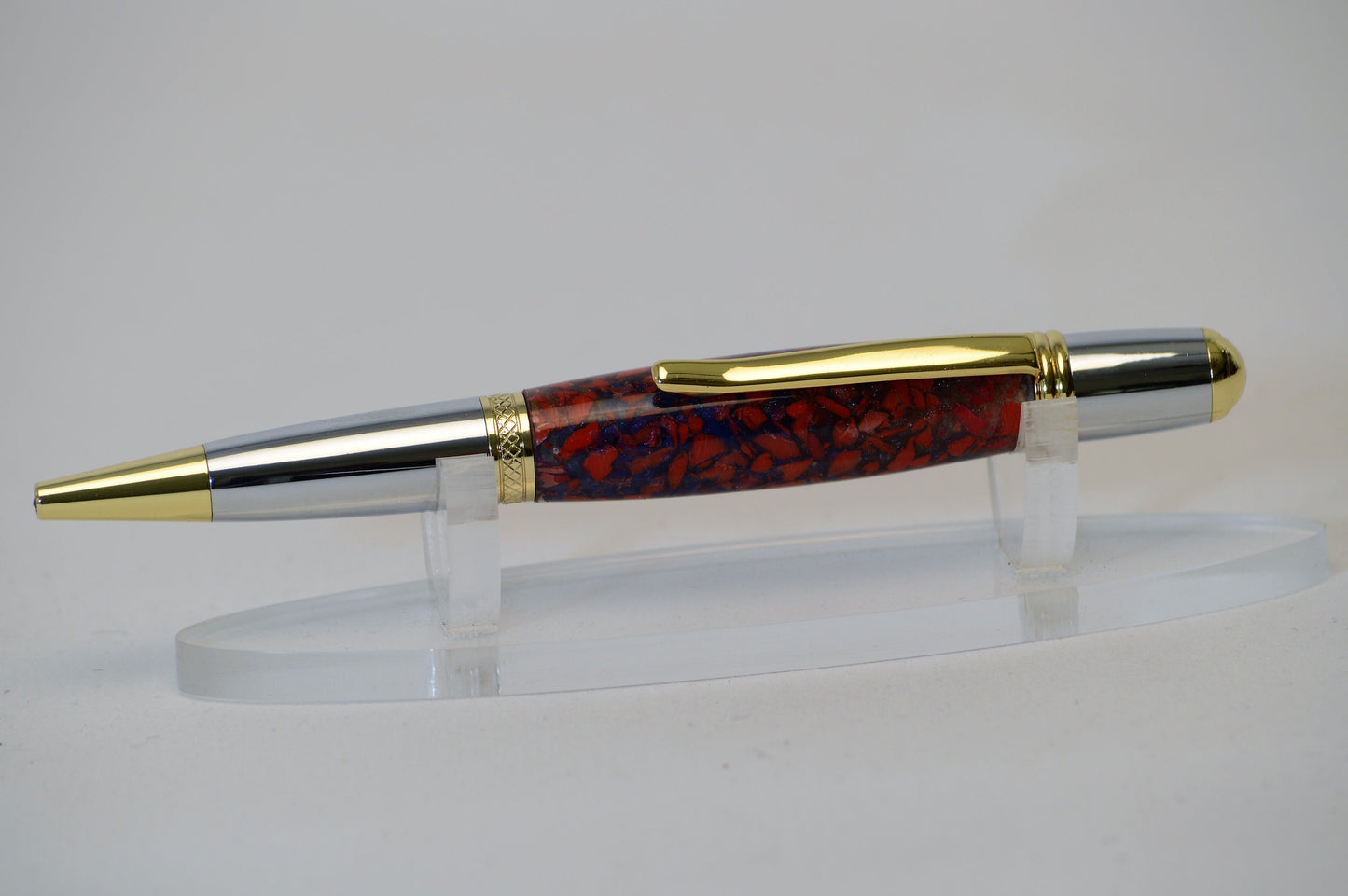 Handcrafted Pen Made From A New England Patriots Foxboro Stadium Plastic Seat