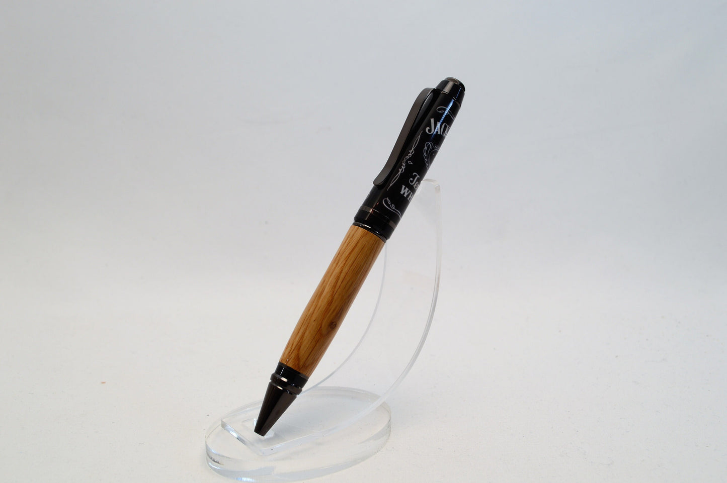 Whiskey Barrel Gunmetal and Black Chrome Twist Pen