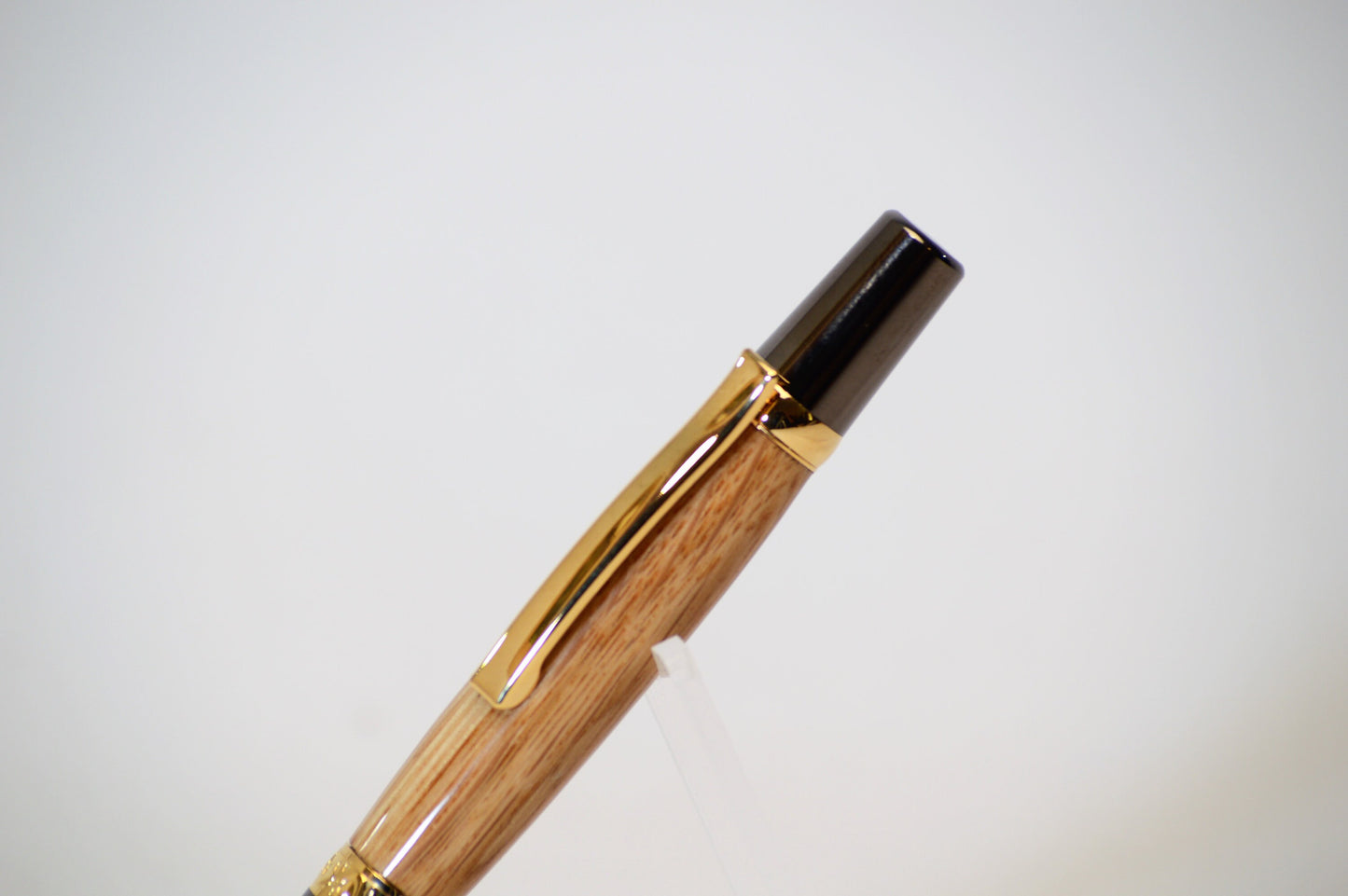 Handcrafted Gettysburg Battlefield Witness Wood Pen in Gold Titanium and Black Titanium