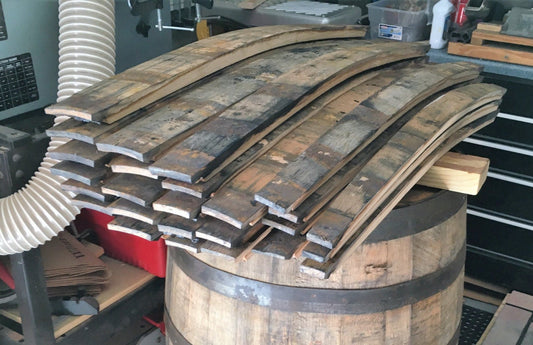 Whiskey Barrel Staves From a Used Jack Daniels Oak Whiskey Barrel