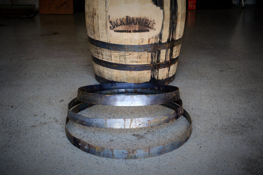 Barrel Hoop / Ring / Band From a Used Jack Daniels Whiskey Barrel. Choice of sizes, 22", 23", and 25"