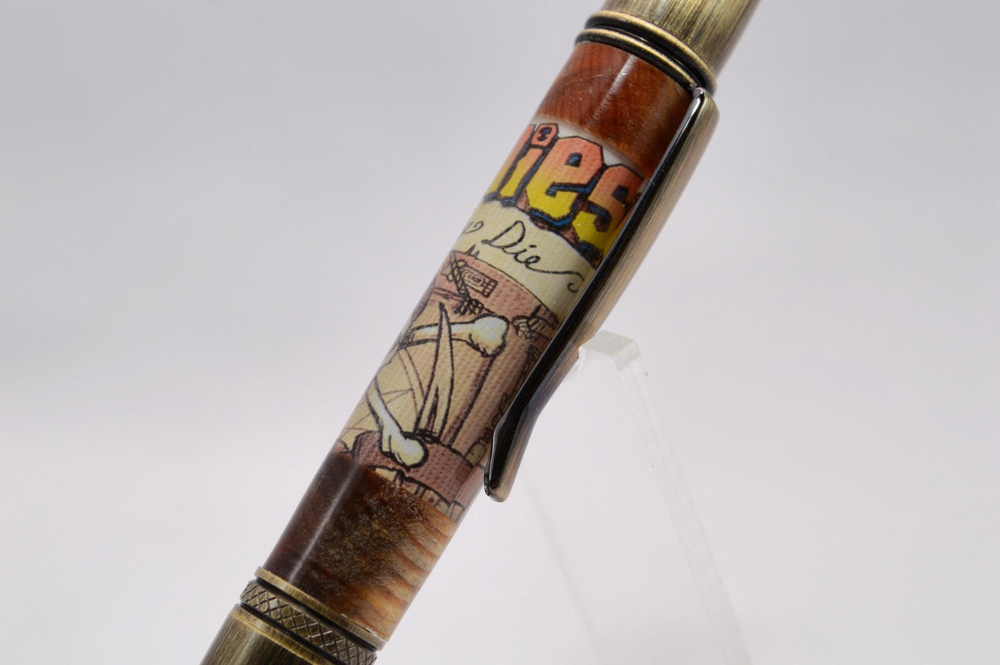 Handcrafted Twist Pen Made With Wood From The Goonies House in Astoria, Oregon