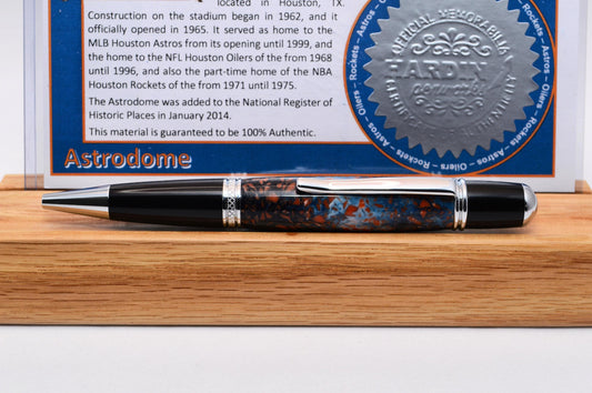 Handcrafted Pen Made From Plastic Stadium Seats of Houston Astros and Houston Oilers Houston Astrodome