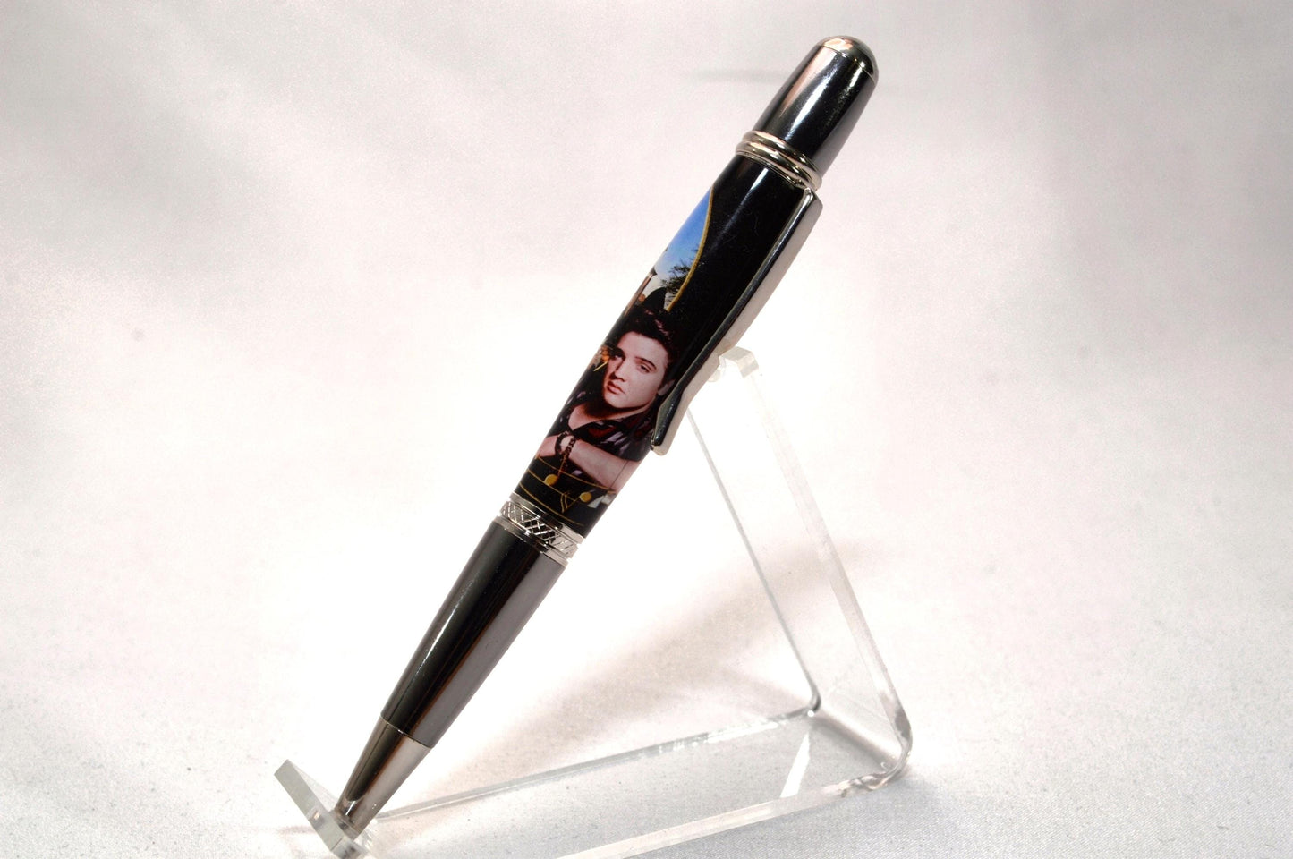 Handcrafted Pen Made with a Small Piece of Wood from a Tree on Elvis' Graceland Property