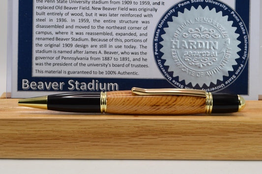 Handcrafted Pen Made From Penn State Beaver Stadium Wooden Stadium Bleachers