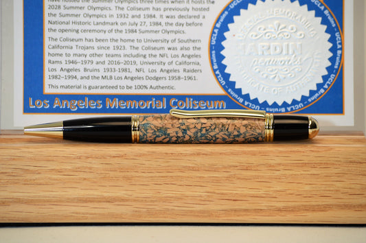 Handcrafted Pen Made From UCLA Los Angeles Coliseum Plastic Stadium Seats