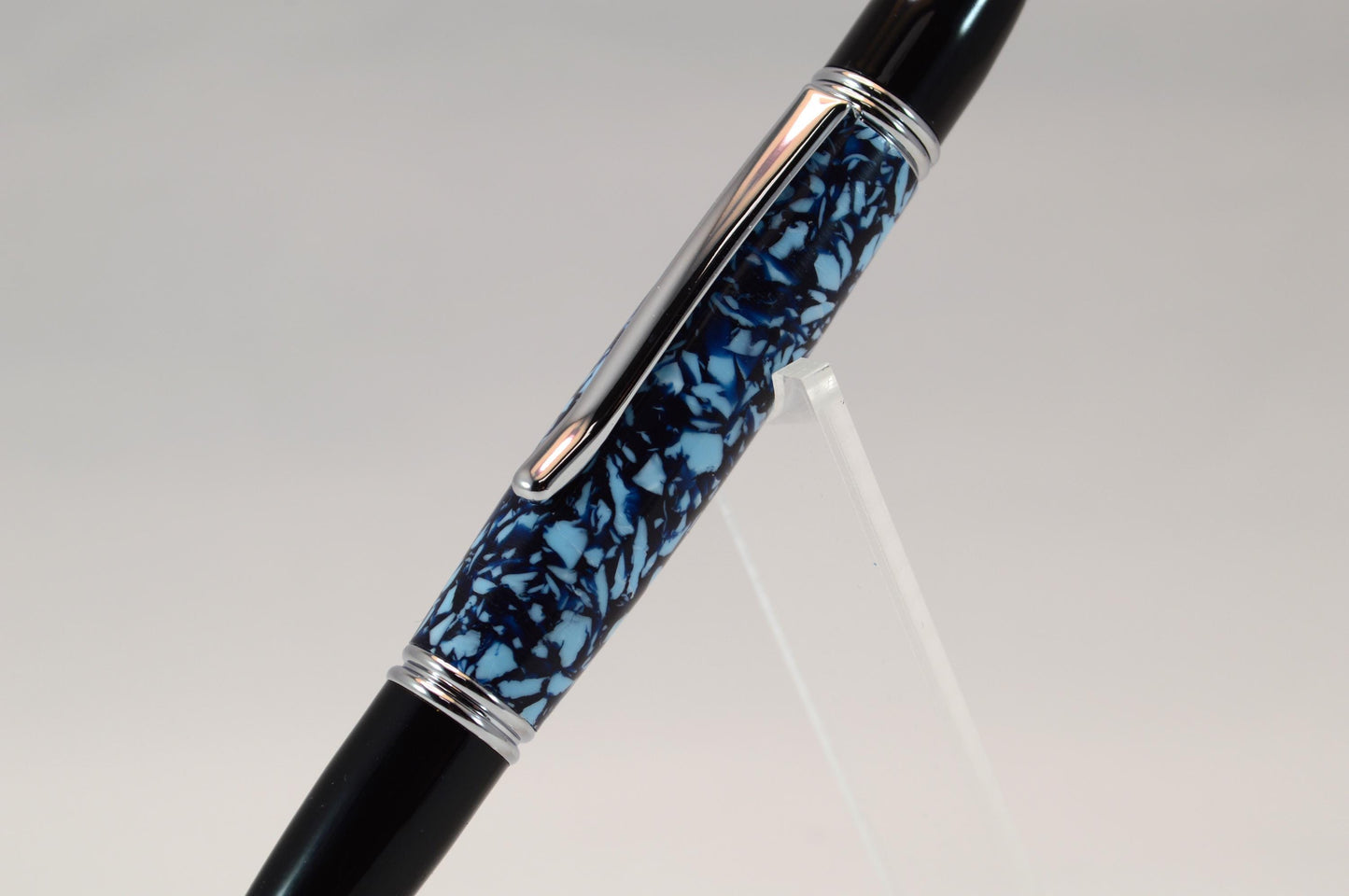 Handcrafted Pen Made From The Plastic Seats of Dean Smith Center University of North Carolina