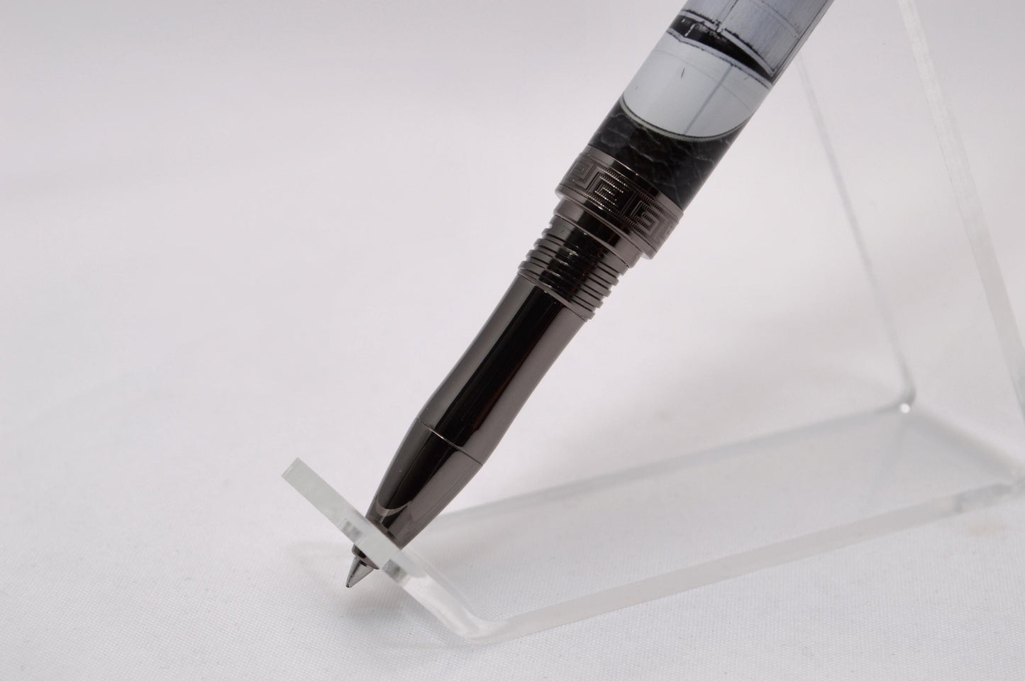Handcrafted Rollerball Pen Featuring a Small Piece of Wood From Walt Disney's First Garage Studio in Hollywood, CA and Cast in Acrylic.