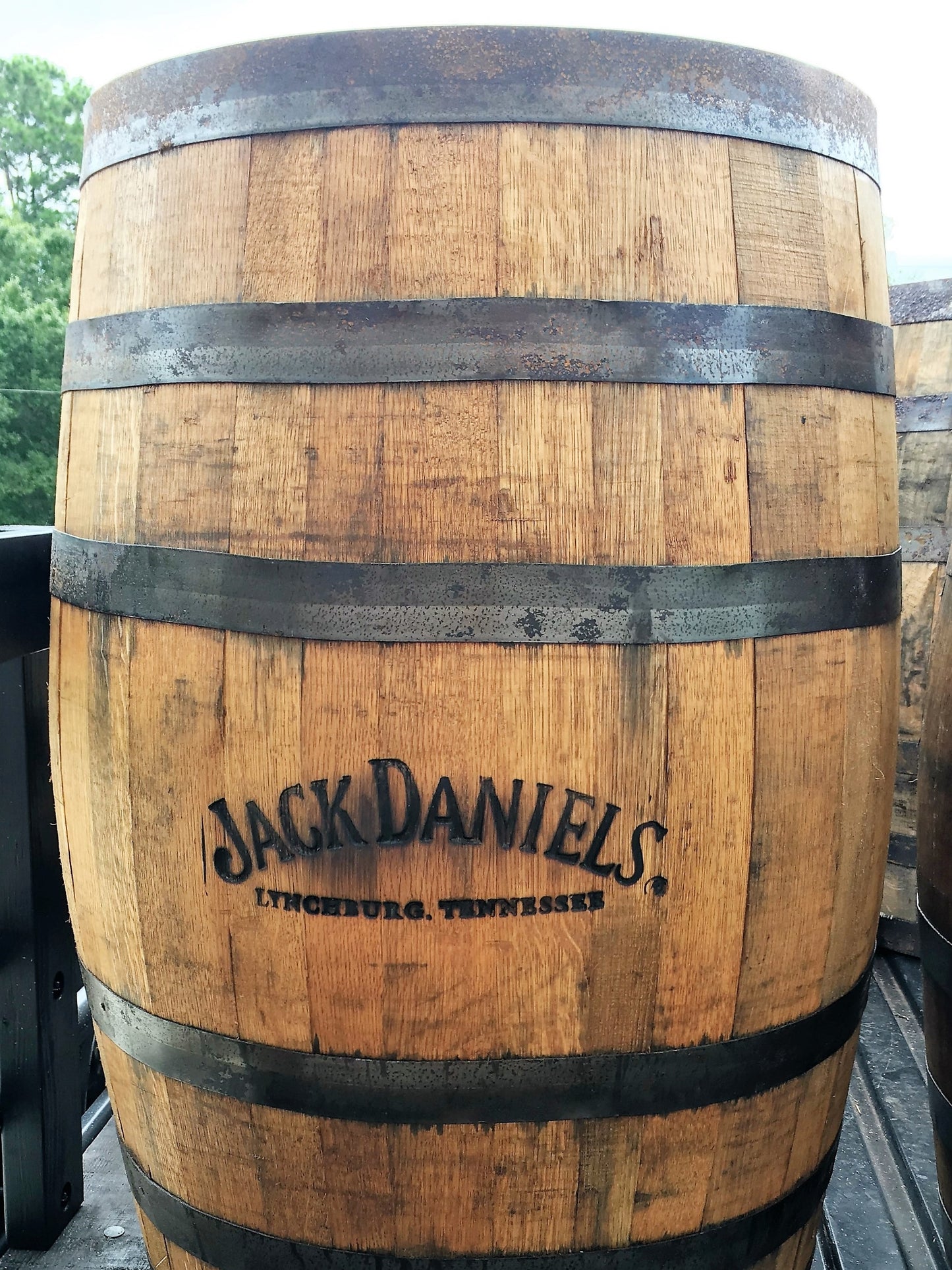 Full Sized Wooden Oak Whiskey Barrel, Man Cave Decor, Rustic Decor