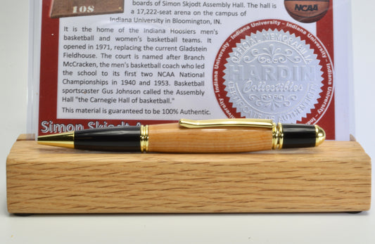 Indiana University Keepsake Pen Made From The Wooden Seats of Simon Skjodt Assembly Hall