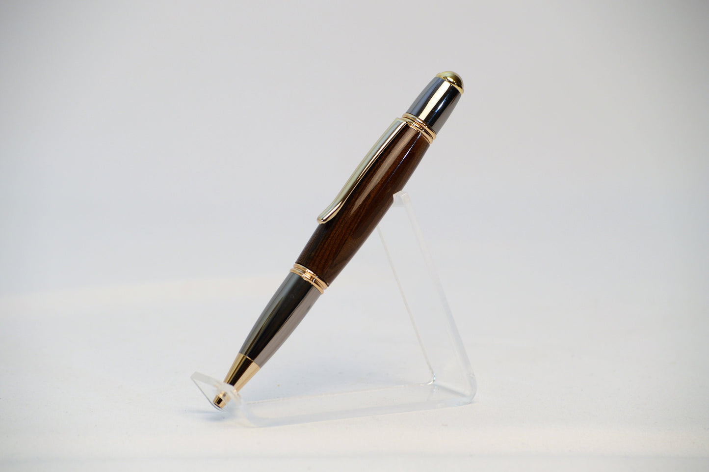 Handcrafted USS Missouri - Classic Gold and Gunmetal Twist Pen Made From Wood From the Battleship USS Missouri.